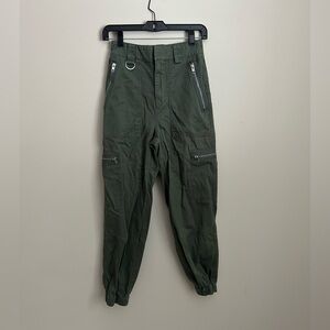 Aritzia Tna Green Cargo Joggers Size Small